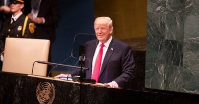 US President Donald Trump to the 73rd Session of the United Nations General Assembly. Photo Credit: White House