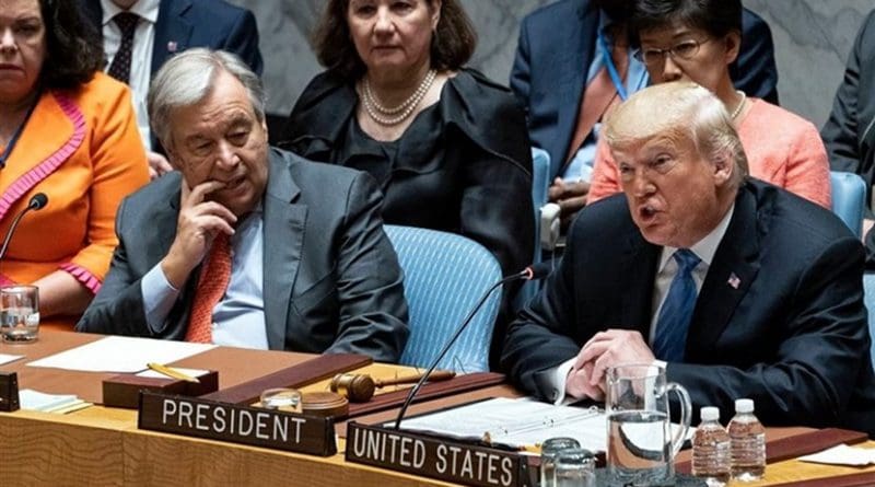 US President Donald Trump chairs United Nations Security Council. Photo Credit: Tasnim News Agency