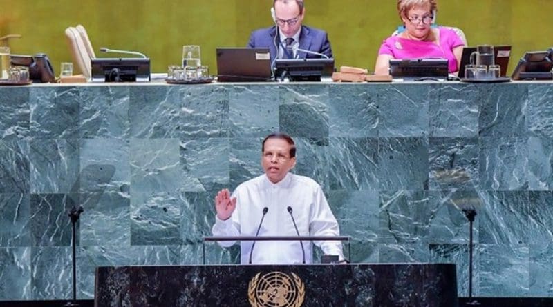 Sri Lanka's President Maithripala Sirisena. Photo Credit: Sri Lanka government.