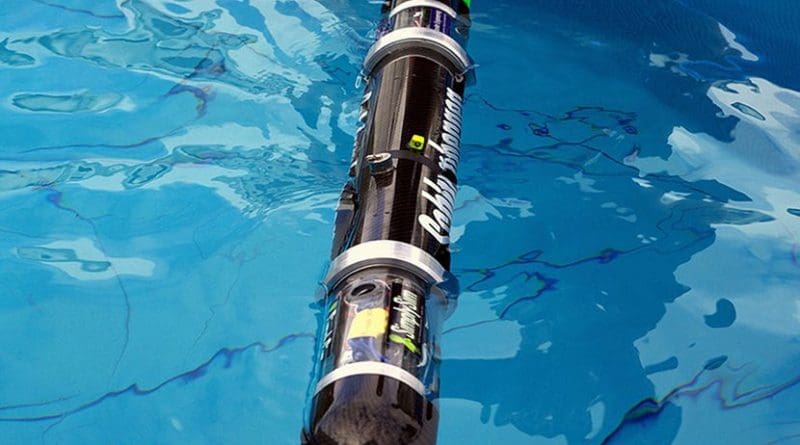 Blackghost AUV (drone). Photo Credit: Paul Esparon, Sunil Shah, Dr Timothy Nickels and the 2008 CAUV team, Wikimedia Commons.