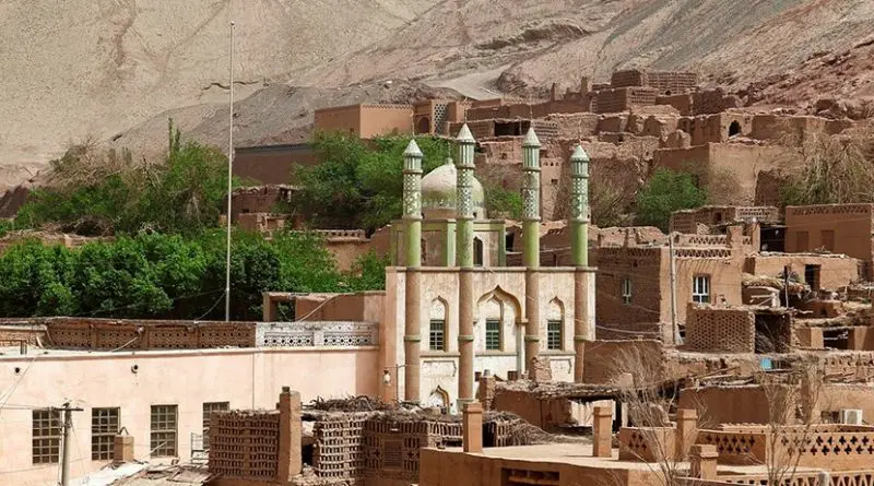 A mosque in Xinjiang, China.