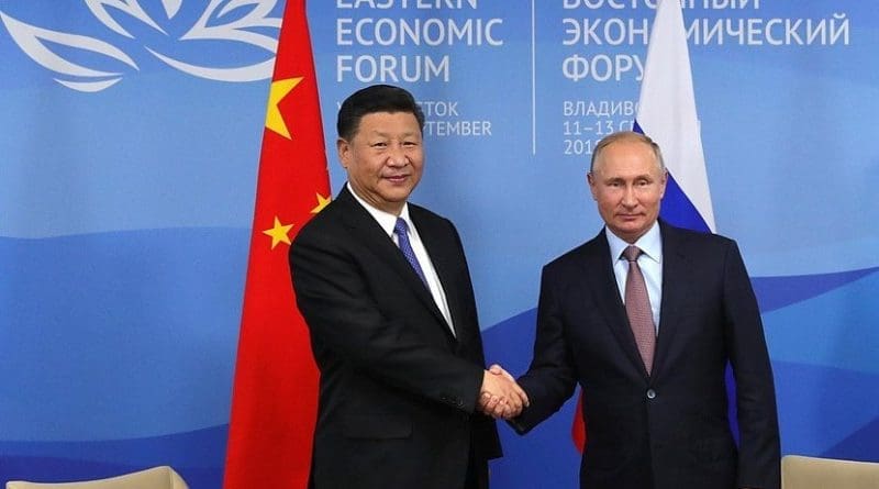 Russia's Vladimir Putin with China's Xi Jinping. Photo Credit: Kremlin.ru