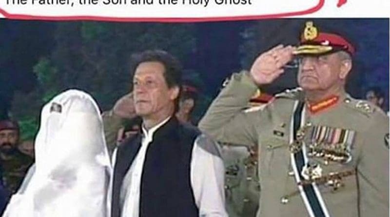 Christians in Pakistan are upset about this Facebook post featuring army chief Gen. Qamar Javed Bajwa, Prime Minister Imran Khan and his wife Bushra Maneka. (Photo supplied)