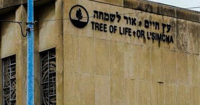 Pittsburgh synagogue, Tree of Life. Photo Credit: CTO HENRY, Wikipedia Commons.