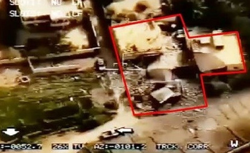 Image of ground zero after Iranian missile attack on terrorists in Syria. Photo Credit: Tasnim News Agency