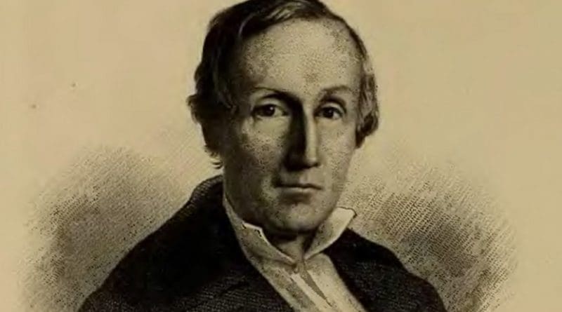 Engraving of Morton from the frontispiece to Types of Mankind by Nott and Gliddon. Source: Wikipedia Commons