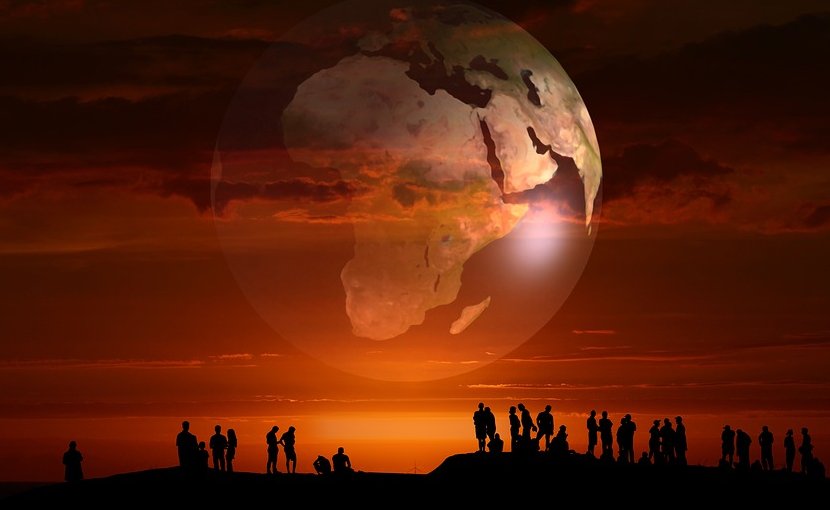 Africa globe