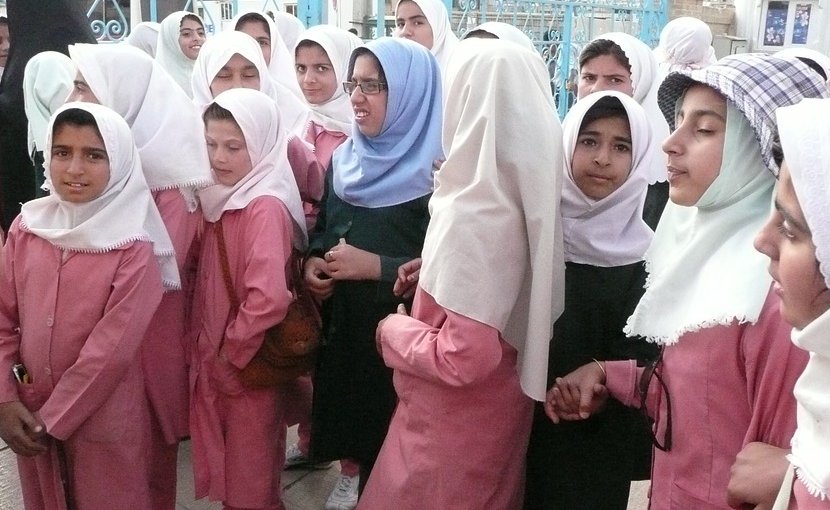 Schoolgirls in Iran