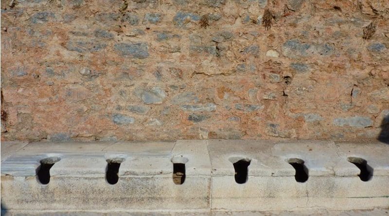 Ancient Greek latrines.