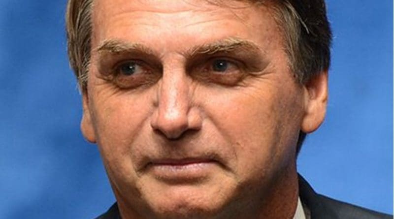 Brazil's Jair Messias Bolsonaro. Photo Credit: … Antonio Cruz/Agência Brasil, Wikipedia Commons.