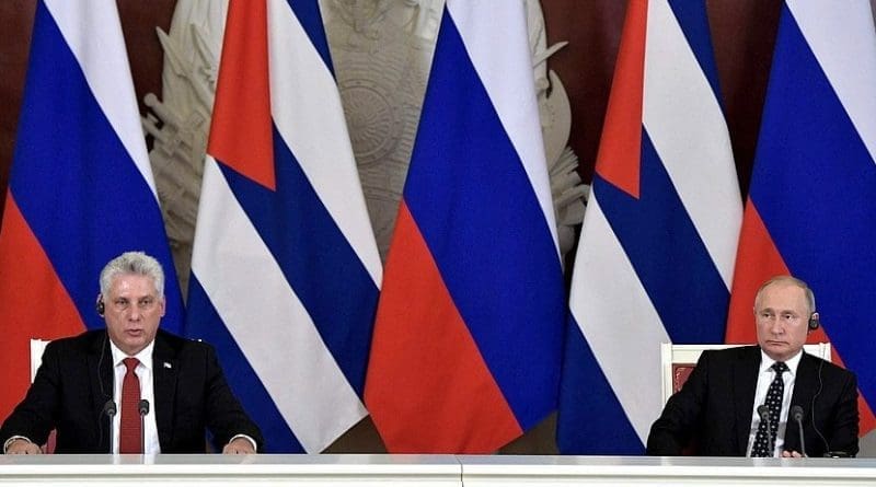 Russia's Vladimir Putin and Cuba's Miguel Diaz-Canel Bermudez. Photo Credit: Kremlin.ru