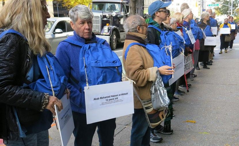 "Voices Rising for Yemen" protest. Photo Credit: VCNV.