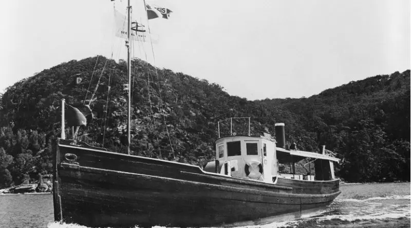 The Krait, the vessel which carried the men of Z Special Unit on Operation Jaywick, the successful raid on Singapore Harbour on the night of 1943-09-26. Photo Credit: Australian War Memorial, Wikimedia Commons.