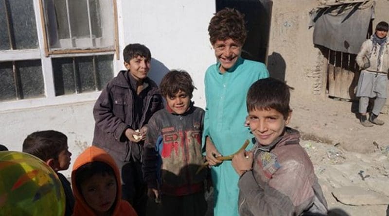 Children in refugee camp.