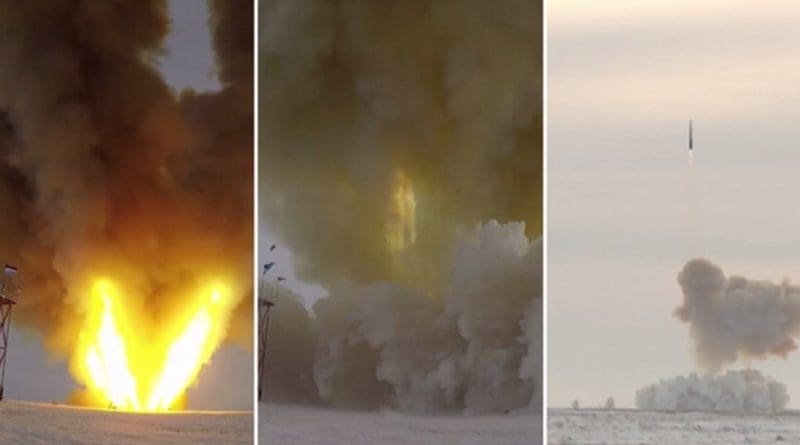 Test launch of Russia’s newest hypersonic missile. Photo Credit: Russia's Defense Ministry