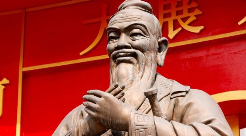 Statue of Confucius in China.