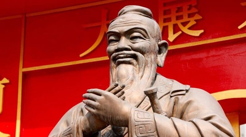 Statue of Confucius in China.
