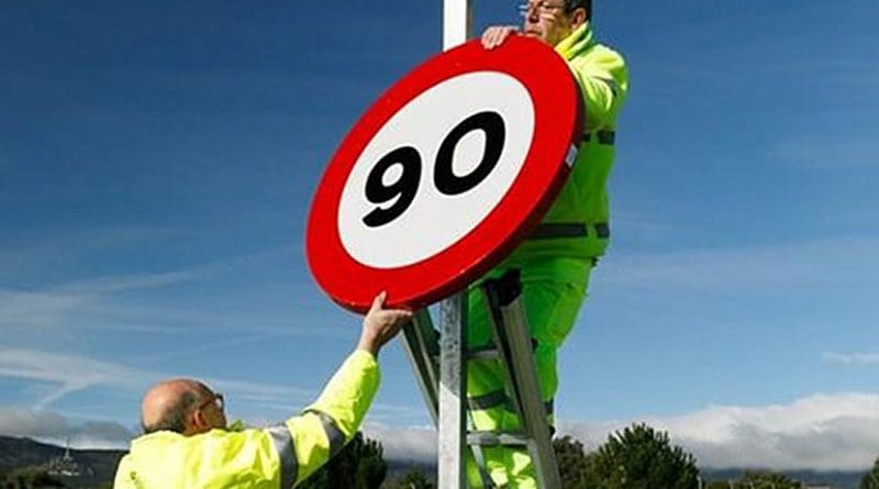 Spain lowers speed limits on many roads. Photo Credit: Ministerio de Fomento