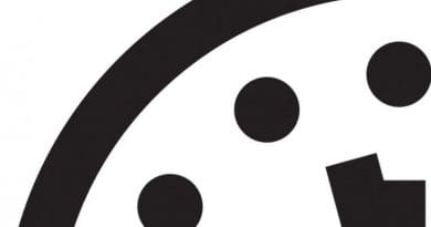 Doomsday Clock. Credit: Bulletin of the Atomic Scientists, Wikimedia Commons