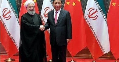 Iran's President Hassan Rouhan and China’s President Xi Jinping. Photo Credit: Tasnim News Agency