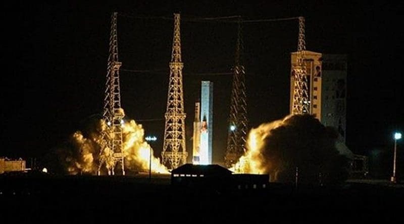 Iran launches the Payam satellite into space on January 15, 2018. (Photo by Tasnim)
