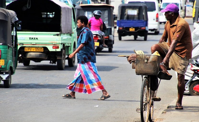 Street scene in Sri Lanka