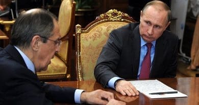 Russia's President Vladimir Putin and Foreign Minister Sergey Lavrov. Photo Credit: Kremlin.ru