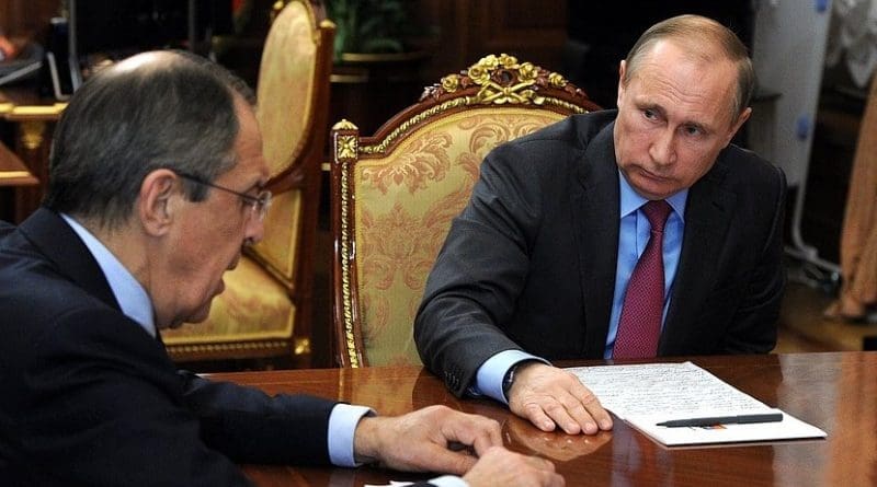 Russia's President Vladimir Putin and Foreign Minister Sergey Lavrov. Photo Credit: Kremlin.ru