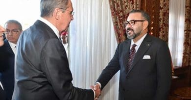 Morocco's King Mohammed VI receives Russian Foreign Minister Serguei Lavrov