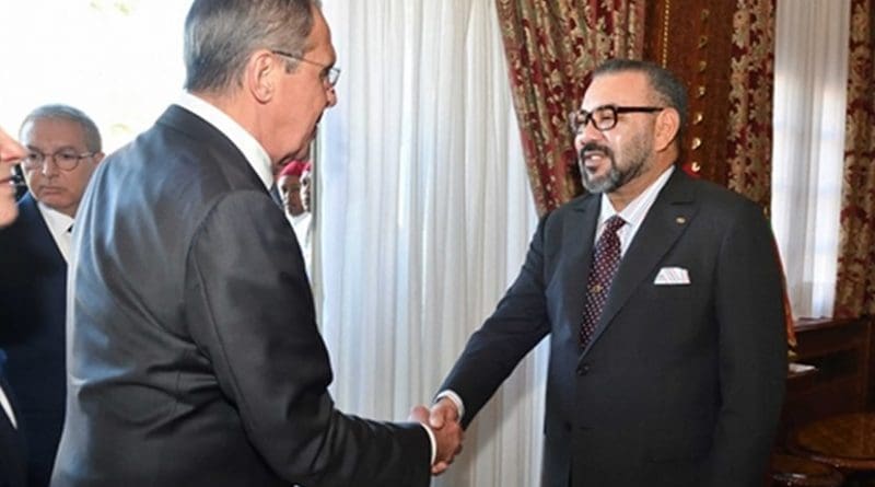 Morocco's King Mohammed VI receives Russian Foreign Minister Serguei Lavrov