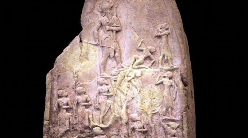 King Naram-Sin of Akkad, grandson of Sargon, leading his army to victory. Rama / Louvre, CC BY-SA