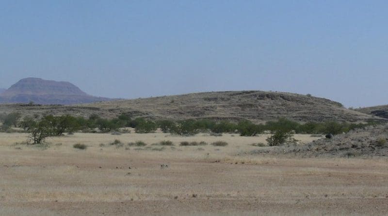 Drumlins, hills formed in places once covered by glaciers, were discovered in Namibia by WVU's Graham Andrews. Credit WVU