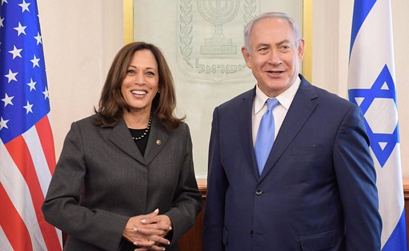 Kamala Harris with Israeli Prime Minister Benjamin Netanyahu. Photo Credit: Israel Ministry of Foreign Affairs