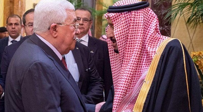 Saudi Arabia's King Salman and Palestinian President Mahmoud Abbas. Photo Credit: SPA