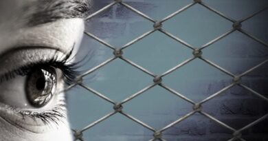refugee migrant border fence immigrant girl