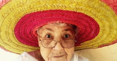 sombrero hat mexico elderly woman