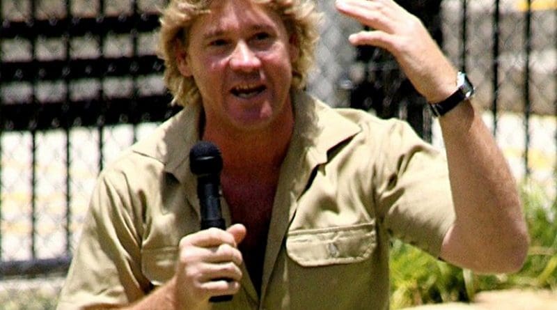 Steve Irwin. Photo Credit: Richard Giles, Wikipedia Commons