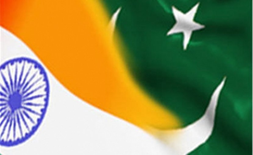 Flags of India and Pakistan