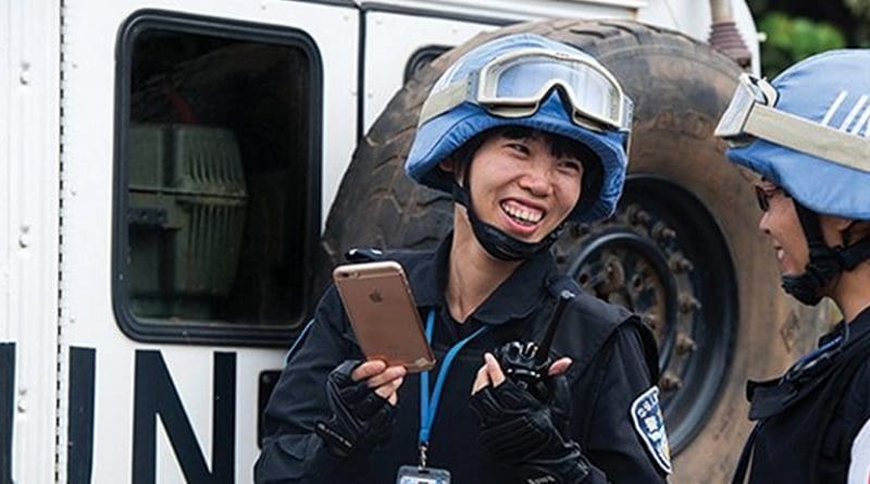 Chinese members of UN Peacekeeping team. Photo Credit: Twitter, UN