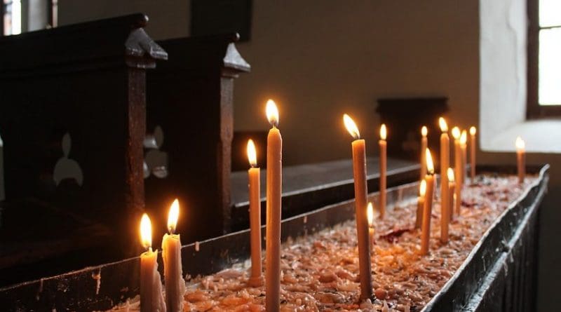candles catholic christian church india