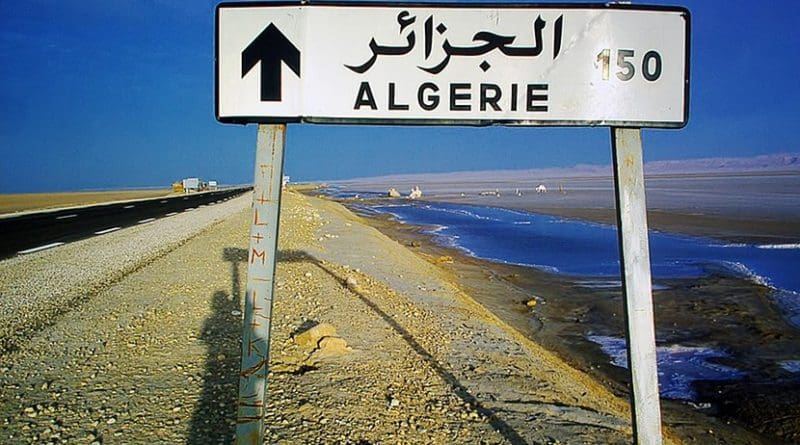 algeria signpost desert highway