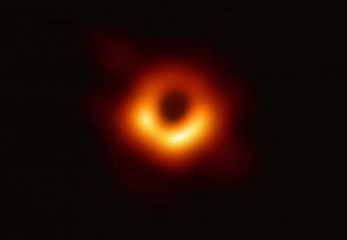 Using the Event Horizon Telescope, scientists obtained an image of the black hole at the centre of galaxy M87, outlined by emission from hot gas swirling around it under the influence of strong gravity near its event horizon. Credit EHT