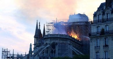 Notre Dame Cathedral fire in Paris, France. Photo Credit: Cangadoba, Wikimedia Commons.