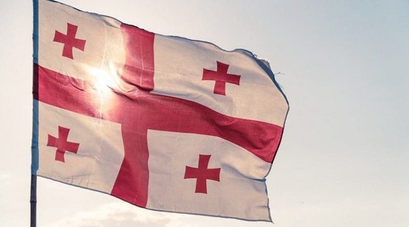 The flag of Georgia