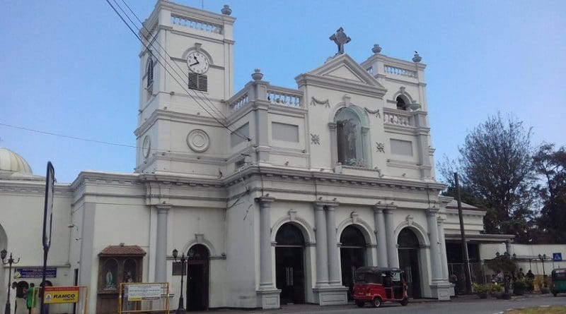 File photo of St Anthony's church in Colombo, Sri Lanka. Photo Credit: AntanO, Wikipedia Commons.