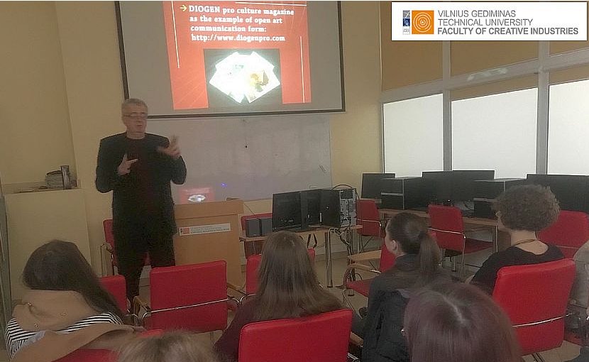 Lecture of Assoc.Prof. Dr. & Dr. Honoris Causa Sabahudin Hadžialić conducted on 19.3.2019 in Lithuania related to art communication, media ethics, media literacy.