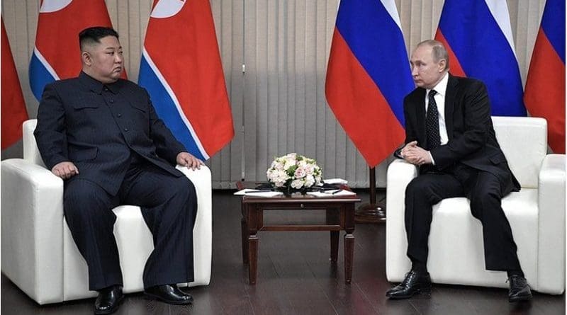 North Korea's Kim Jong-un with Russia's Vladimir Putin. Photo Credit: Kremlin.ru