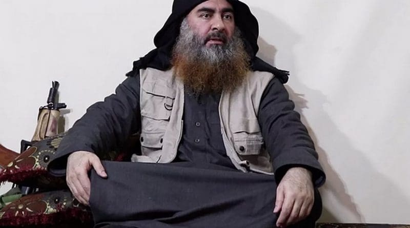 Islamic State leader Abu Bakr al-Baghdadi. Photo Credit: Screenshot from video released by Islamic State's al-Furqan Media