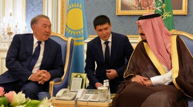 Kazakhstan President Nursultan Nazarbayev with Saudi Arabia's King Abdullah bin Abdulaziz Al Saud. Photo Credit: Kazak Foreign Ministry