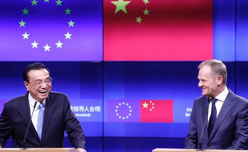 Li Keqiang, Prime Minister of China; Donald Tusk, President of the European Council, speak to reporters after the EU-China summit, on Tuesday (9 April). Photo Credit: European Council